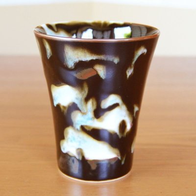 Photo2: Cup "Ryokuei" Green Shadow | Kusuo Baba's work in Shinemon Kiln