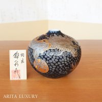 Small Vase Ryu Dragon Tessuyu | Fujii Kinsai's work