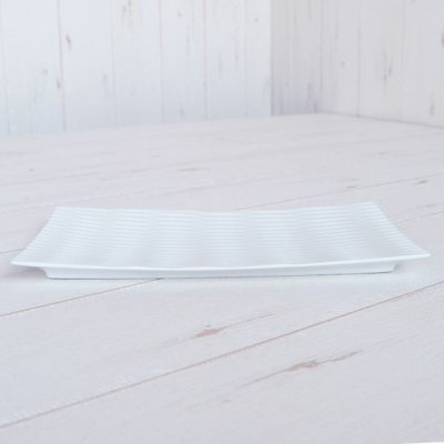 Photo3: Large Plate Tou kiriko White (22.3cm/8.8in)