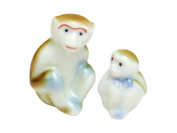 [Made in Japan] Saru monkey (pair) Ornament doll