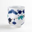 Photo1: Yunomi Tea Cup for Green Tea Kissho shouchikubai Auspicious trees (Large) (1)