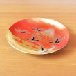 Photo5: Mt.Fuji and Cranes Gold Leaf Decorative Plate 19cm | Tatsuro Ono's  work in Kozan Kiln (5)